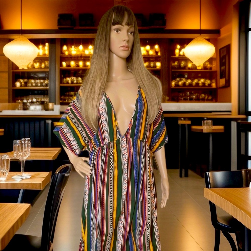 SHEIN Colorful Casual Maxi Dress